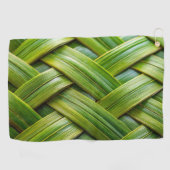Groen vers bamboeweefsel golfhanddoek (Horizontaal)