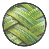 Groen vers bamboeweefsel hockey puck (Voorkant)