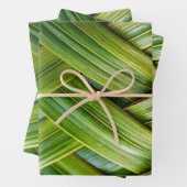 Groen vers bamboeweefsel inpakpapier vel (In situ)