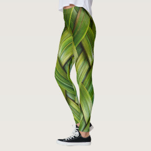 Groen vers bamboeweefsel leggings
