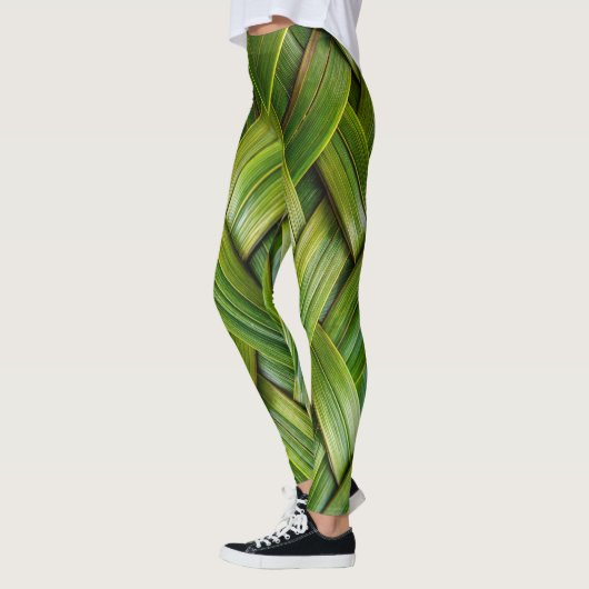 Groen vers bamboeweefsel leggings (Links)
