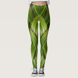 Groen vers bamboeweefsel leggings