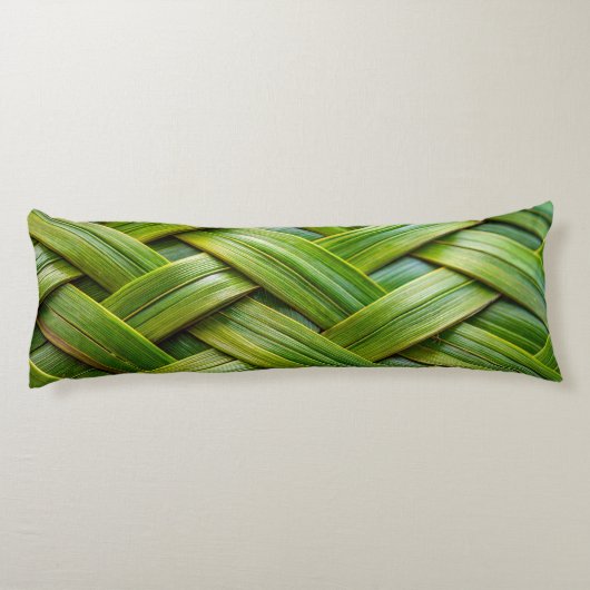 Groen vers bamboeweefsel lichaamskussen (Achterkant)