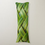 Groen vers bamboeweefsel lichaamskussen (Voorkant Verticaal)
