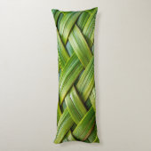 Groen vers bamboeweefsel lichaamskussen (Achterkant (Verticaal))