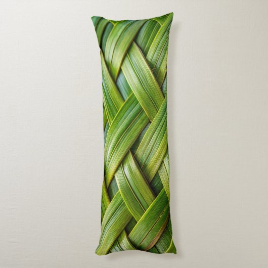 Groen vers bamboeweefsel lichaamskussen (Achterkant (Verticaal))