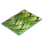 Groen vers bamboeweefsel notitieboek (Linkerzijde)
