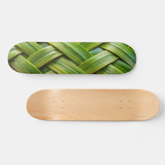 Groen vers bamboeweefsel persoonlijk skateboard (Horizontaal)