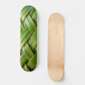 Groen vers bamboeweefsel persoonlijk skateboard (Voorkant)