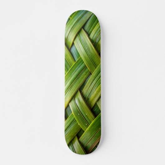 Groen vers bamboeweefsel persoonlijk skateboard (Voorkant)