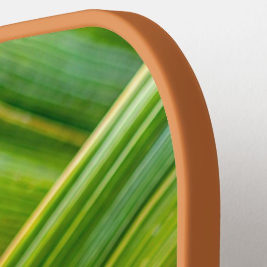 Groen vers bamboeweefsel pickleball paddle (Links Detail)