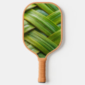 Groen vers bamboeweefsel pickleball paddle (Achterkant)