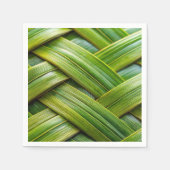 Groen vers bamboeweefsel servet (Voorkant)