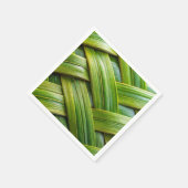 Groen vers bamboeweefsel servet (Hoek)