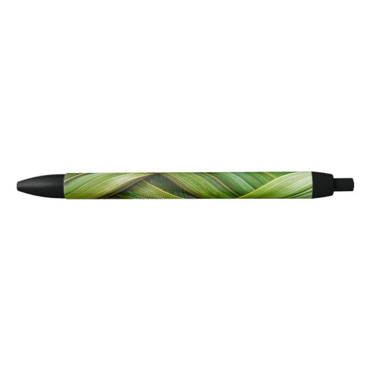 Groen vers bamboeweefsel zwarte inkt pen (Voorkant)