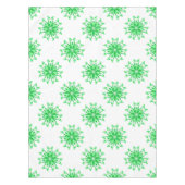 Groen vers bloemmotief tafelkleed (Voorkant)