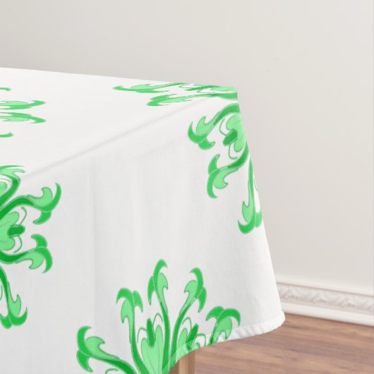 Groen vers bloemmotief tafelkleed (Voorbeeld)