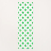 Groen vers bloemmotief yogamat (Voorkant)