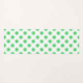 Groen vers bloemmotief yogamat (Voorkant (horizontaal))