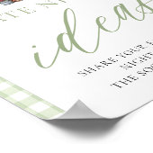 Groen vers uit de markt Datum nacht Ideeën Sign Poster (Hoek)