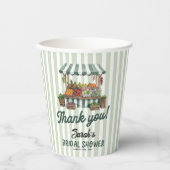 Groen Vers Van De Markt Bruiloftsfeest Papieren Bekers (Voorkant)