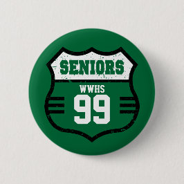 Groen Vervaardigd Senioren Wegbord Ronde Button 5,7 Cm