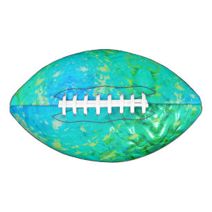 Groen vervormd Football van de blik