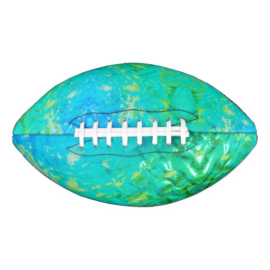 Groen vervormd Football van de blik (Voorkant)