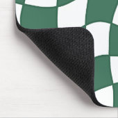 Groen Vervormd Ontwerp Muismat (Hoek)