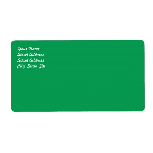 Groen verzendlabel (Voorkant)