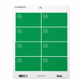 Groen verzendlabel (Full Sheet)