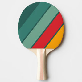 Groen Vet Gestreept Tafeltennisbatje