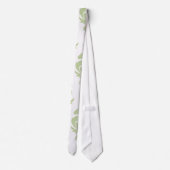 groen vet groot demaspatroon stropdas (Achterkant)