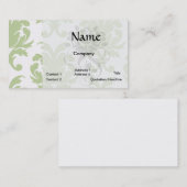 groen vet groot demaspatroon visitekaartje (Voorkant / Achterkant)