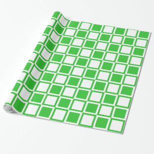 Groen Vet Vierkant Cadeaupapier