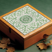 Groen Victoriaans Backsplash Repro Art Nouveau Tegeltje