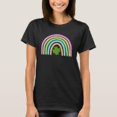 Groen Vier Blad C Regenboog St Patrick's Day T-shirt (Voorkant)