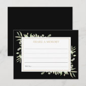 Groen Viering van het Leven Deel een Herinneringsk Briefkaart (Voorkant / Achterkant)