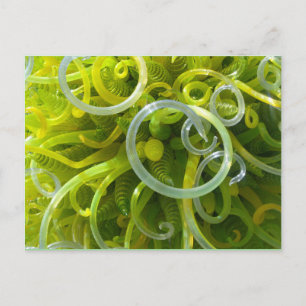 Groen vierkant Briefkaart
