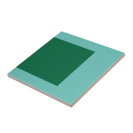 Groen vierkant keramisch tegel, klein (4,25 x 4,25 tegeltje