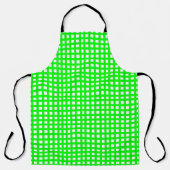 Groen vierkant netrooster schort (Voorkant)