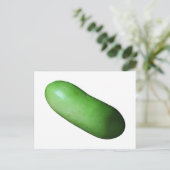 Groen vierkant (wintermeloen) briefkaart (Staand voorkant)