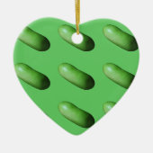 Groen vierkant (wintermeloen) keramisch ornament (Voorkant)