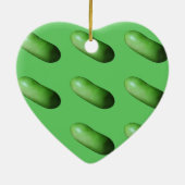 Groen vierkant (wintermeloen) keramisch ornament (Achterkant)