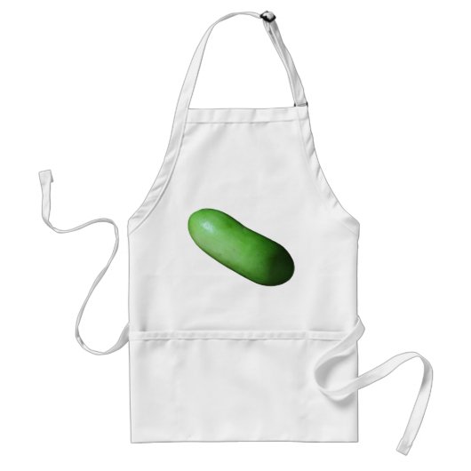 Groen vierkant (wintermeloen) standaard schort (Voorkant)