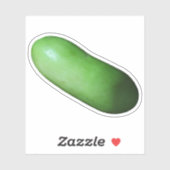 Groen vierkant (wintermeloen) sticker (Vel)