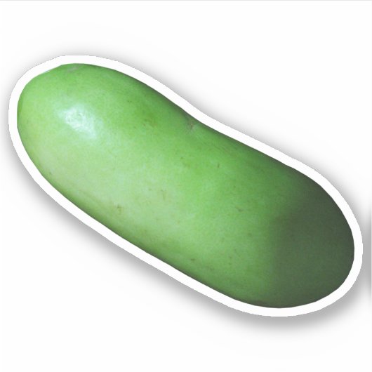 Groen vierkant (wintermeloen) sticker (Voorkant)