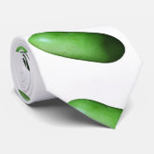 Groen vierkant (wintermeloen) stropdas (Opgerold)