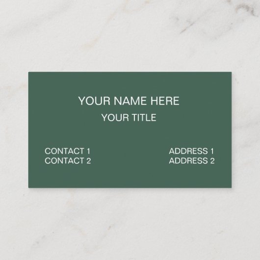 Groen vierkantjes geometrisch visitekaartje (Achterkant)