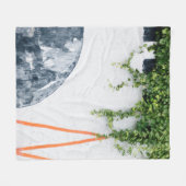 GROEN VINES OP DE WALL FLEECE DEKEN (Voorkant (Horizontaal))